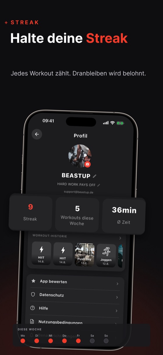 Streaks: Halte deine Serie am Leben